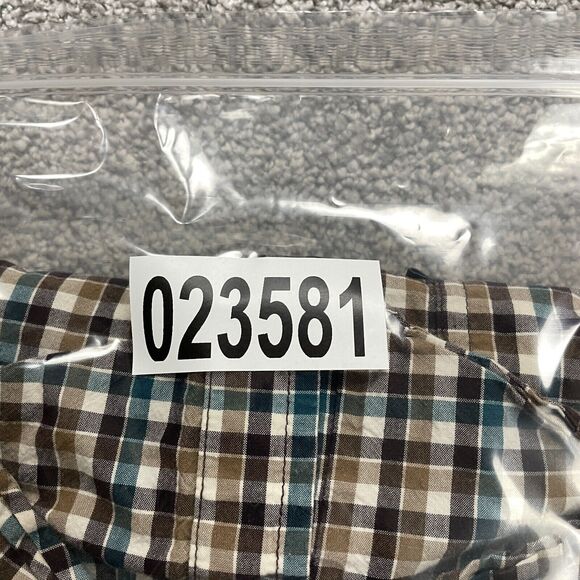 Columbia Rapid Rivers Shirt Mens Medium Multicolor Long Sleeve Plaid Casual Fish - Picture 10 of 10